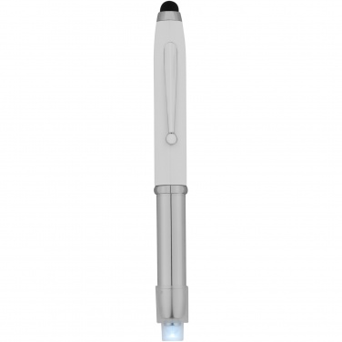 Logo trade advertising products image of: Xenon stylus ballpoint pen with LED light